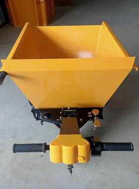 手推工程电动翻斗车 小壮工手扶自卸工地灰斗车DC31明投