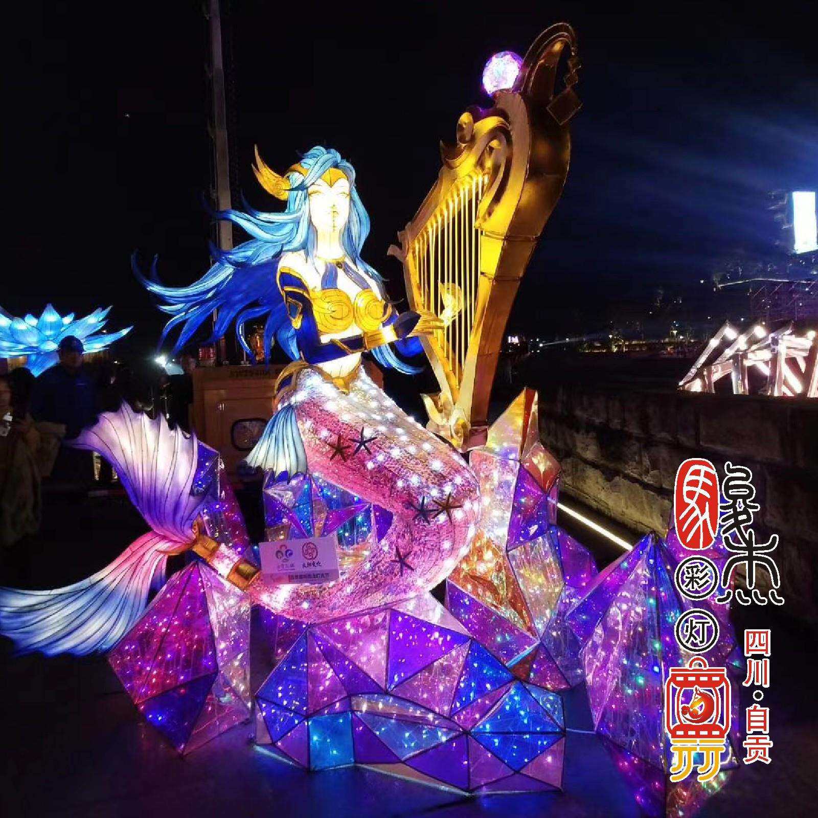 户外灯光亮化美陈装饰节庆彩灯花灯设计大型厂家制作灯饰亮化摆件