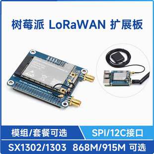 树莓派LoRaWAN模块 SX1302/1303 网关模组扩展板 868M/915M