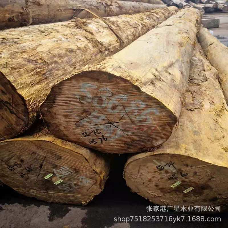 现货 黄硬木原木黄檀木黄胆木户外硬木木头垫木古建筑地板木料