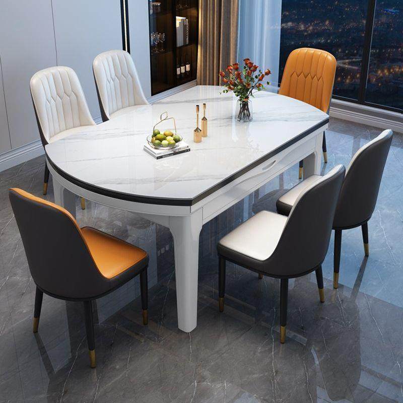 初屋亮光岩板餐桌椅组合实木小户型现代高档餐厅方圆两用餐桌家用,模玩/动漫/周边/娃圈三坑/桌游,模型制作工具/辅料耗材,淘宝优惠券,粉丝福利购,淘宝优惠卷