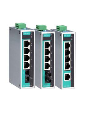 MOXA EDS-205A 系列 5 端口非网管型工业以太网交换机
