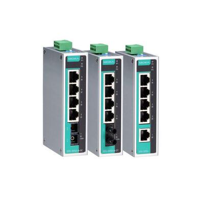 MOXA EDS-205A 系列 5 端口非网管型工业以太网交换机