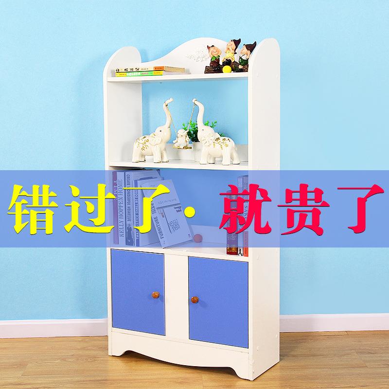 欧式儿童房间书柜带抽屉实木书架套装工厂儿童家具书架子花架