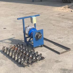 过道穿管横向钻孔机可调节高低支腿路下打眼机护坡穿越长螺旋钻杆