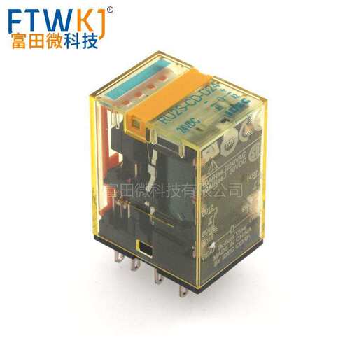 和泉IDEC原装RU2S-CD-D24 RU4S-CD-D24顺极二极管型继电器DC24V
