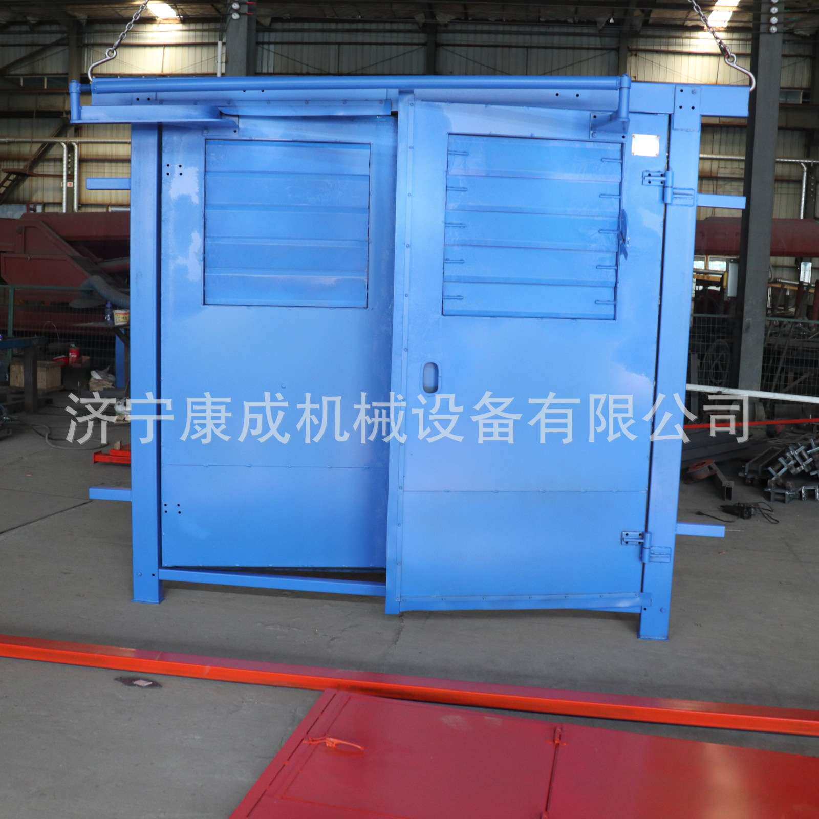 康成矿用百叶窗无压风门1.6*1.8m气动控制开关装置正反全自动风门