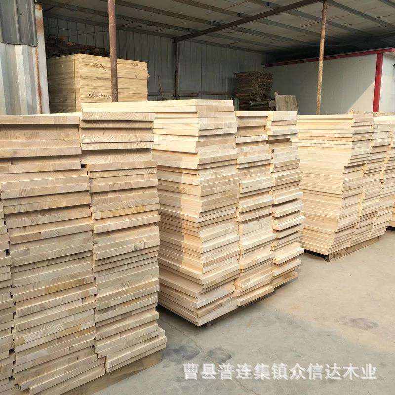 产地货源现货供应原木板桐木拼板多规格跆拳道木板工艺品材料