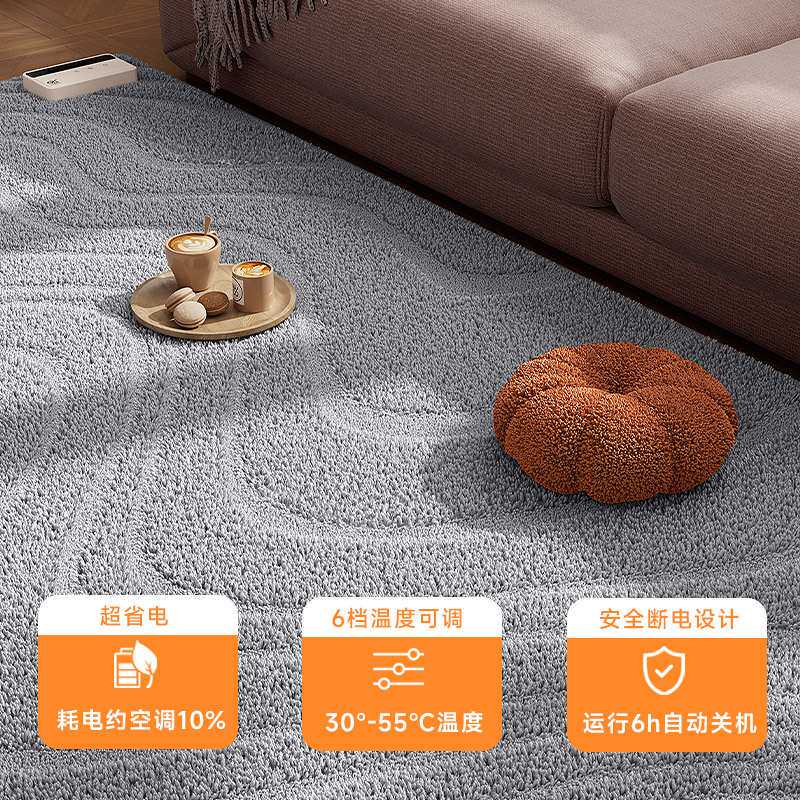 三春冬天加热地毯家庭客厅用电热地垫发热垫宝宝安全爬行地热暖垫