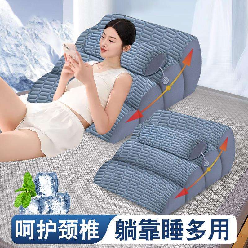 颈椎枕头睡觉专用助护颈椎趴睡神器靠背防反流打斜睡坡垫呼眠噜枕