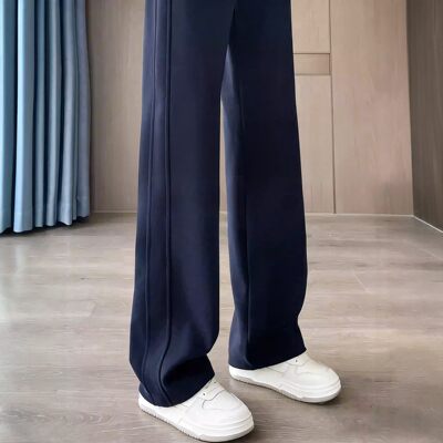藏青色运动裤子女款春秋
