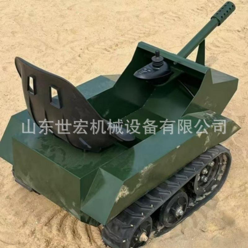 儿童电动履带沙滩车全地形坦克车公园扫码卡丁车遥控公园扫码游艺