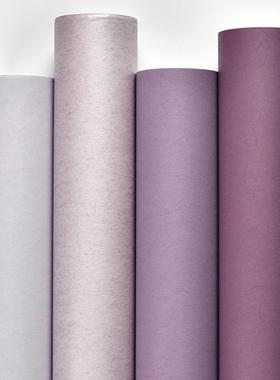 浅紫淡紫深紫色墙壁纸女孩卧室墙纸新款网红房间感非自粘