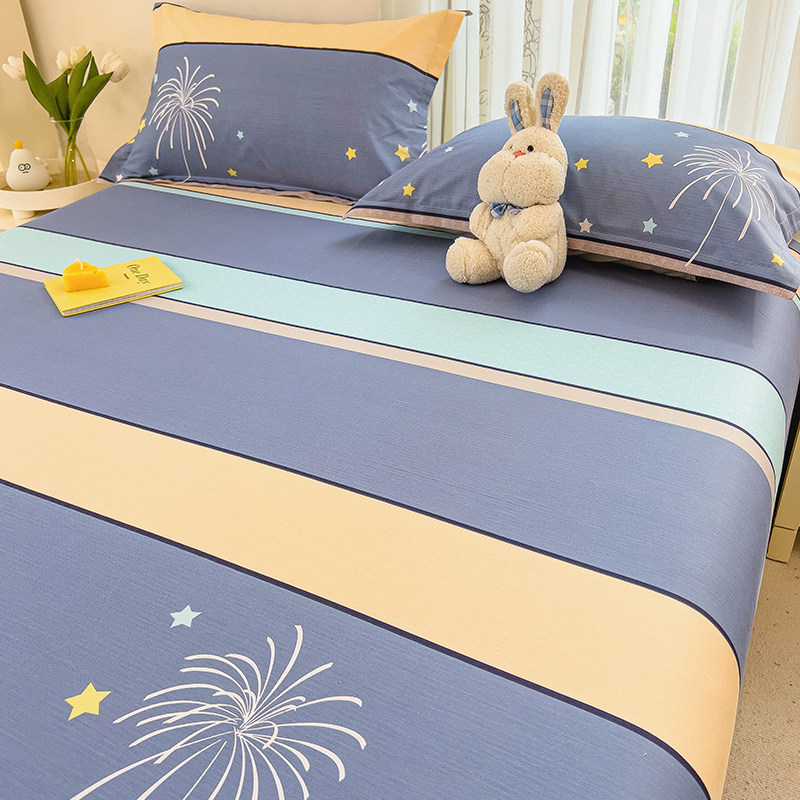 磨毛床单单件纯棉100全棉被单枕套三件套加厚学生宿舍秋冬床垫单,床上用品,床单,淘宝优惠券,粉丝福利购,淘宝优惠卷