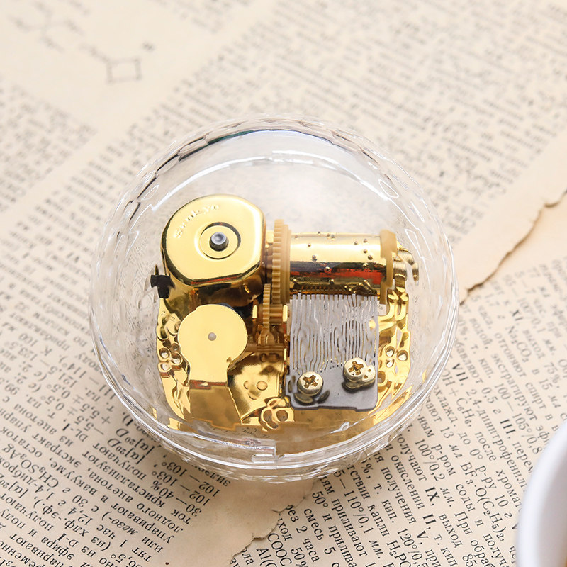 sankyo透明球形音乐盒发条八音盒创意女生日礼物国际歌送同学男友,家居饰品,创意礼品,淘宝优惠券,粉丝福利购,淘宝优惠卷