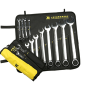 波斯两用扳手套装 五金工具汽修机修两用扳手组套 开口梅花挂袋