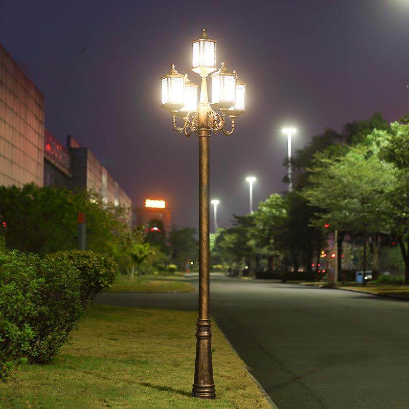 庭院灯3米led家用乡村220V户外防水小区高杆中式别墅景观灯路灯