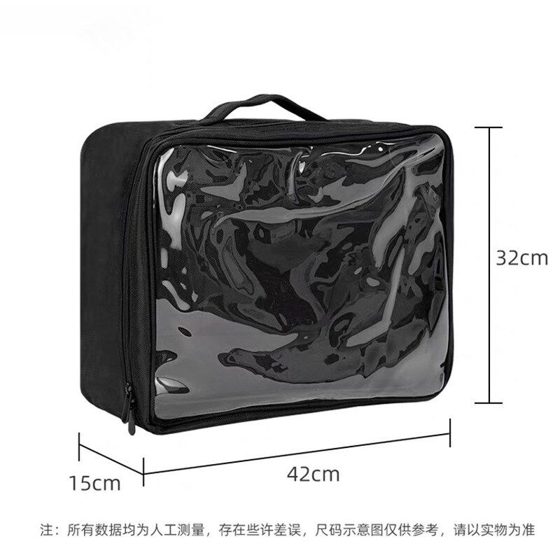化妆师跟妆头饰收纳包大容量新娘秀禾化妆工具收纳袋卷发棒化妆包