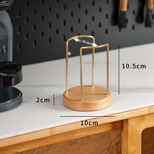 奶茶店咖啡厅纸杯架取杯架一次性杯子取杯器纸杯杯架置物架实木
