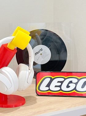 创意耳机支架摆件电脑耳机挂架配件桌面置物架头戴式耳机架装饰品