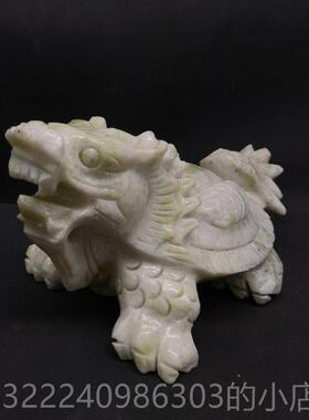 正品瑞庆祥岫玉龙龟摆件长寿饰祝龙头龟客厅办公品室桌面平安福装