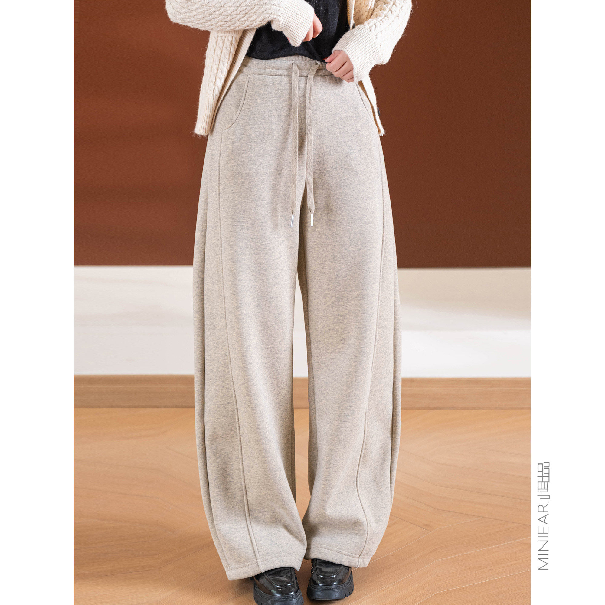 小耳出品440g！花杂纱舒棉绒/立裁弯刀裤/颗粒绒加绒 松紧腰女,女装/女士精品,休闲裤,淘宝优惠券,粉丝福利购,淘宝优惠卷