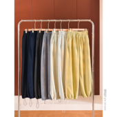 松紧腰休闲裤 小耳出品 女 脚口 亲肤baby绒 篙克重糯米绒 两穿式