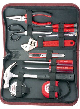 【礼盒礼品】促销价!力易得-12件便携工具包 家用工具组套 E1125