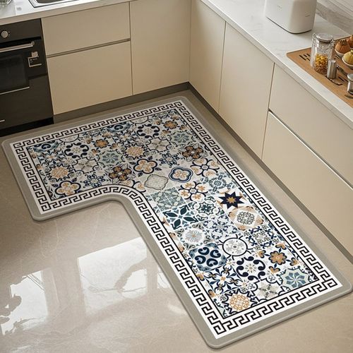 厨房L形防滑防油可擦免洗耐脏门口地毯家用脚垫吸水专用2025新款