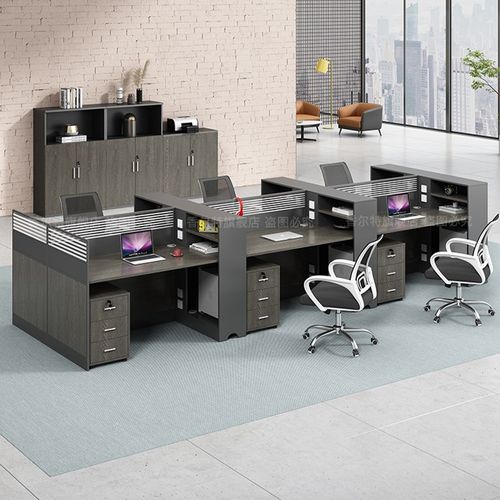 职员办公桌椅组合工位员工简约双人四人位六人位创意办公桌