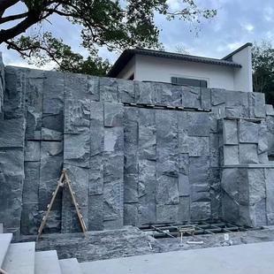 天然花岗岩石皮背景墙电视客厅别墅会所酒店内外墙毛石大理石仿古