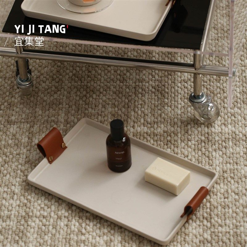 宜集堂中古果盘艺术感轻奢陶瓷茶几托盘大号收纳高端民宿装饰盘,餐饮具,果盆/果盘/果篮,淘宝优惠券,粉丝福利购,淘宝优惠卷