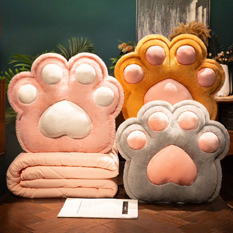 猫爪抱枕被子两用午休靠枕办公室午睡枕头空调毯子二合一车载加厚,居家布艺,抱枕被,淘宝优惠券,粉丝福利购,淘宝优惠卷