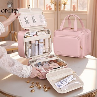 高级洗漱包防水化妆包女2025新款便携旅行大容量化妆刷分区收纳包