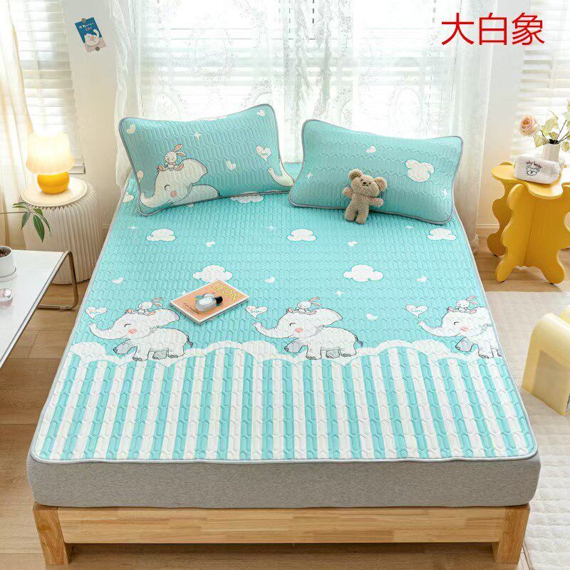 7.31出口贸易冰感乳胶席三件套可机洗/手洗乳胶天然乳胶凉席/新