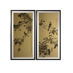 铜画定制中式雕刻装饰铜板画创意复古铜刻画浮雕立体铜版画定做