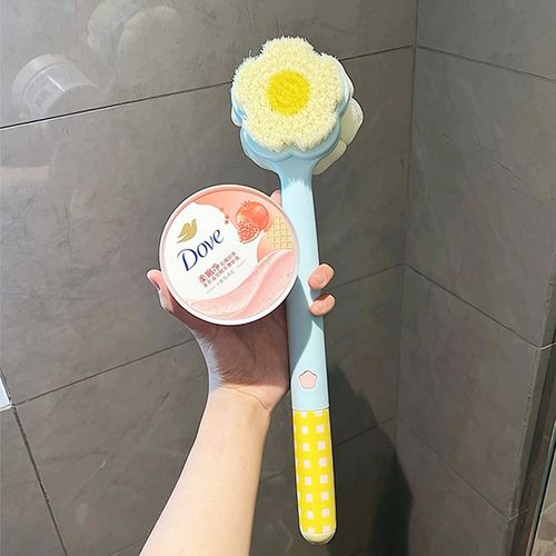 洗澡刷背神器长柄软毛懒人浴刷搓澡刷沐浴球不伤皮肤磨砂膏身体刷