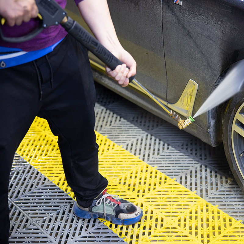 高压洗车机清洗机水枪360度万向喷头转换1/4快接头车顶底盘清洗