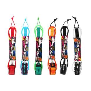 彩色冲浪脚绳冲浪板安全绳牵引绳桨板配件安全件滑水板脚绳跨境货