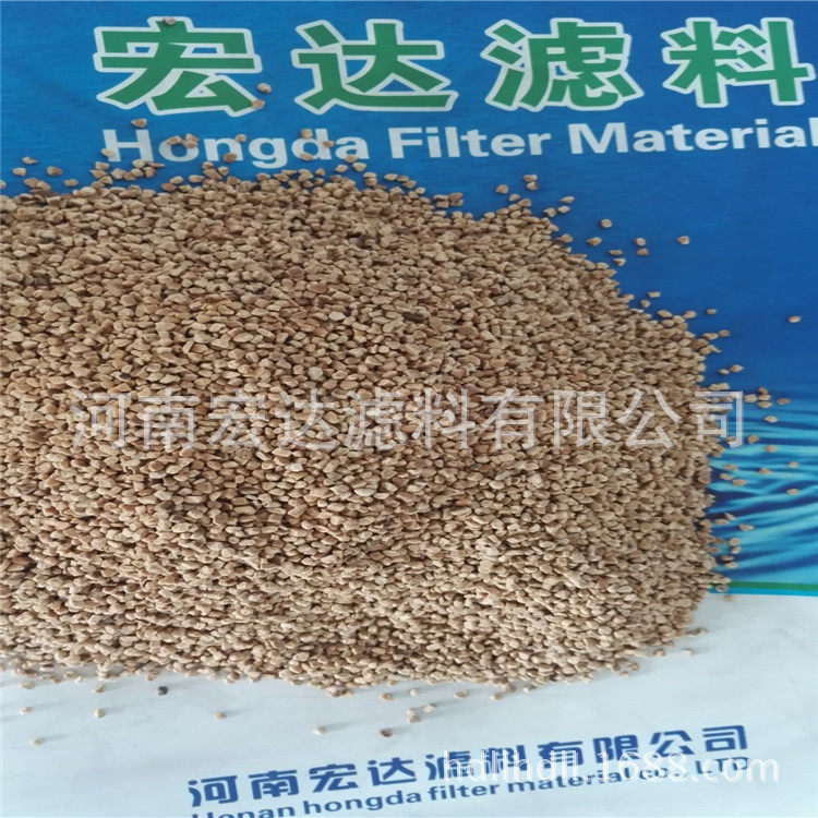 水处理用核桃壳滤料油田堵漏除油核桃壳颗粒磨料厂家直销核桃壳