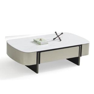 微晶石茶几电视柜客厅家用2025新款轻奢广东佛山天然奢石茶几地柜