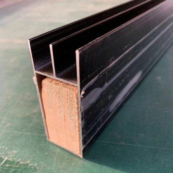 黑色大山槽双瓷砖加木方立柱转角拐角打灶台瓷砖橱柜铝合金配件,金属材料及制品,铝型材配件,淘宝优惠券,粉丝福利购,淘宝优惠卷