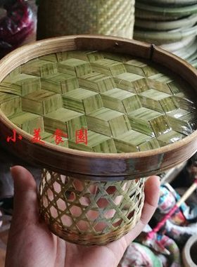 小桌子 墙边简约圆形桌 室内装饰 家居装饰小桌 手工编制工艺品