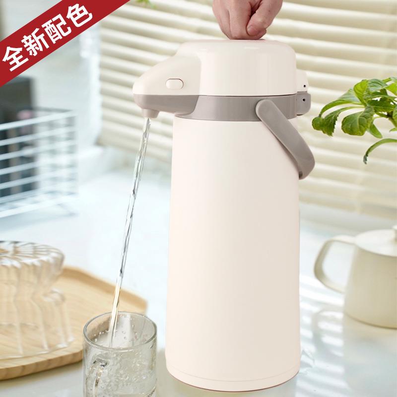 五月花热水瓶气压式保温壶家用保温瓶按压式保温水瓶热水壶暖水壶
