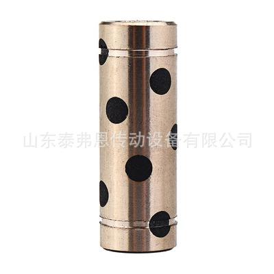 镶嵌石墨直线轴承 FB90100无油自润滑铜套滑动轴承