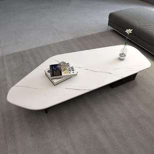 意式极简创意五边形异型茶台岩板小户型客厅茶桌储物小户型适用