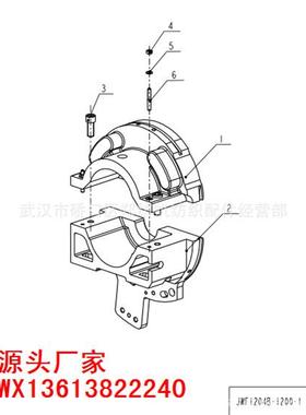 JWF1204B-1200-1刺辊轴承座结合件/郑州纺机/清梳联配件