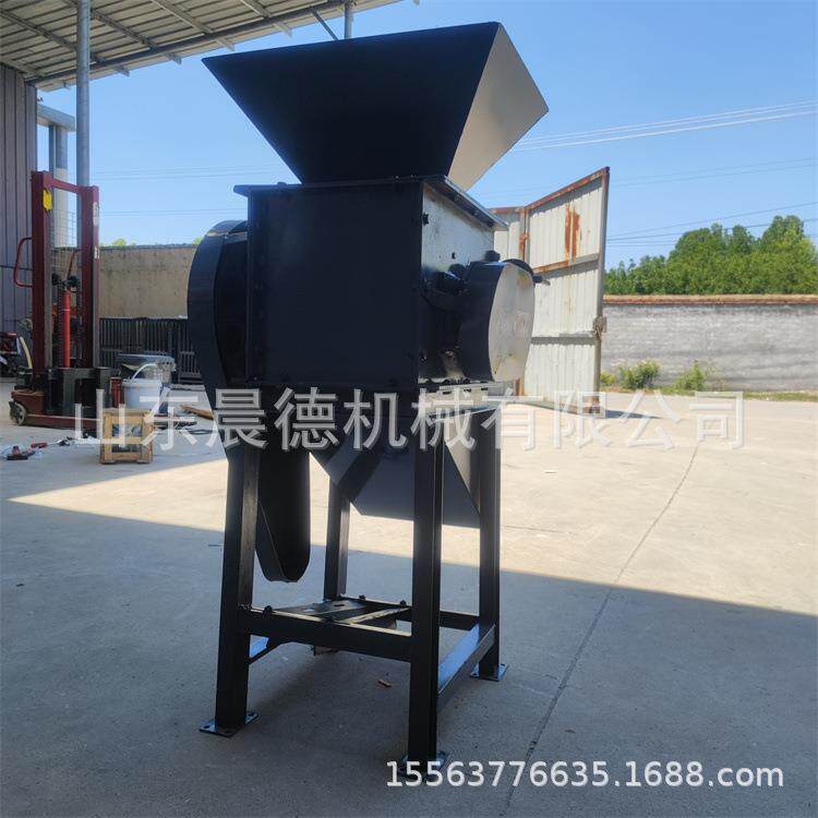 厚薄可调豆扁机 拉丝对辊黄豆压扁小麦大豆轧扁机