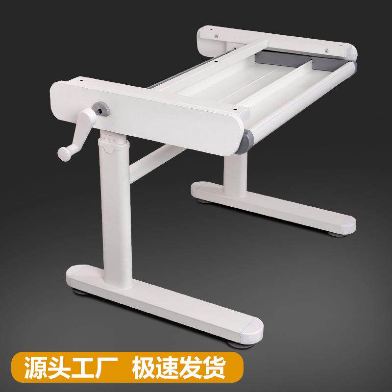 源头工厂电脑桌书桌电竞桌儿童学习桌手摇手动升降桌腿桌脚桌架子
