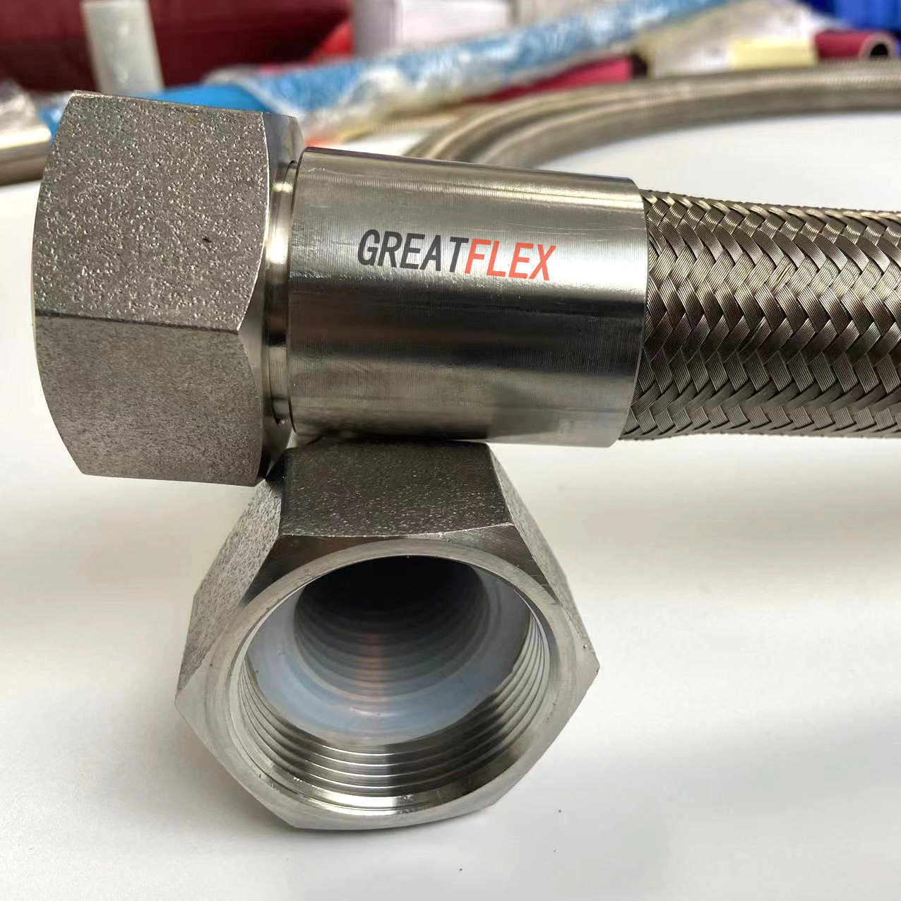 GREATFLEX整卷50米装耐酸碱不锈钢丝编织防爆穿线管BW20供应商